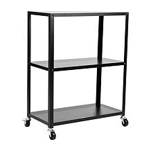 Mind Reader 3 Tier Rolling Cart Microwave Stand Office Cart Metal