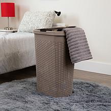 Mind Reader 40-Liter Slim Laundry Basket with Cutout Handles