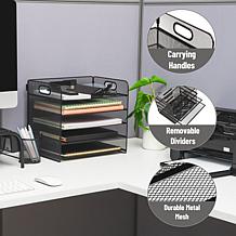 Mind Reader 5 Tier Paper Tray Desktop Organizer
