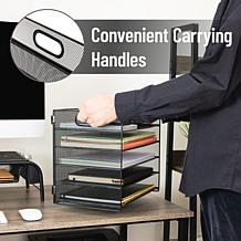 Mind Reader 5 Tier Paper Tray Desktop Organizer