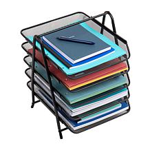 Mind Reader 5-Tier Paper Tray Desktop Organizer File Storage Pack of 2