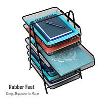 Mind Reader 7-Tier Paper Tray Desktop Organizer File Storage Metal