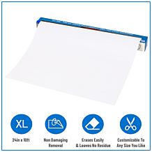 Mind Reader Adhesive Dry Eraseboard Roll 2 Dry Erase Markers