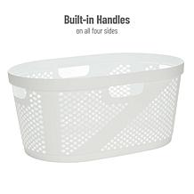 Mind Reader Basket Collection 40-Liter Laundry Hamper with Handles