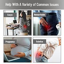 Mind Reader Donut Pillow Seat Cushion with Air Cloud Technology Black