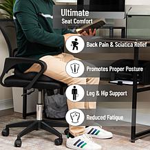 Mind Reader Donut Pillow with Air Cloud Technology Seat Cushion