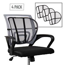 Mind Reader Ergonomic Lower Back Chair Cushion Set of 4