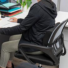 Mind Reader Ergonomic Lower Back Cushion Office Chair Memory Foam