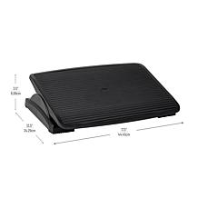 Mind Reader Footrest Under Desk Height Adjustable Plastic