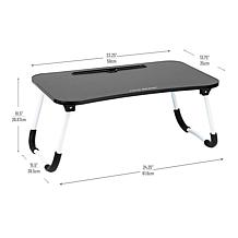 Mind Reader Freestanding Portable Foldable Lap Desk with Fold-Up Legs