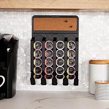 Mind Reader Fridge/Wall-Mount Coffee Pod Dispenser with Cork Top