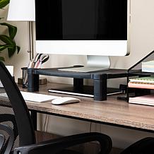 Mind Reader 'Guide ' Adjustable Plastic Monitor/Laptop Stand - Black
