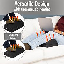 Mind Reader Heated Memory Foam Footrest Under Desk with 4 Heat Setting