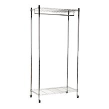 Mind Reader Heavy Duty Rolling Garment Rack with Adjustable Bar