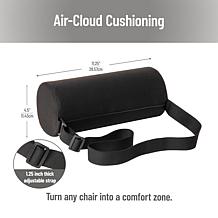 Mind Reader Lumbar Roll Pillow with Air Cloud Memory Foam