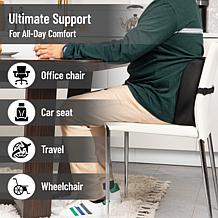 Mind Reader Lumbar Support Pillow with Air Cloud Technology Chair