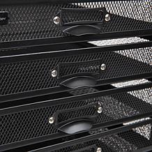 Mind Reader Mesh 10-Compartment Desk Organizer, Black