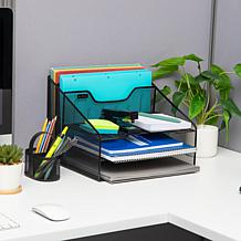 Mind Reader Mesh 5-tray Desk Organizer
