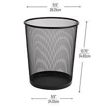 Mind Reader Mesh Trash Can Set of 3 Wastepaper Basket Round