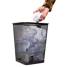 Mind Reader Mesh Trash Can Waste Paper Basket Square Set of 2