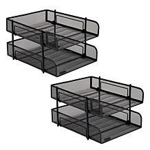 Mind Reader Network Collection 2Tier Paper Tray File & Document Holder