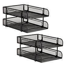 Mind Reader Network Collection 2Tier Paper Tray File & Document Holder