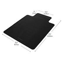 Mind Reader Office Chair Mat for Hardwood Floors PVC Set of 2