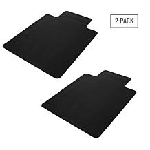 Mind Reader Office Chair Mat for Hardwood Floors PVC Set of 2