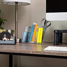 Mind Reader Pen and Accessories Holder Acrylic Set of 3 Clear