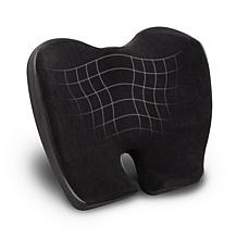 Mind Reader Portable Office Chair Cushion Ergonomic Orthopedic Black
