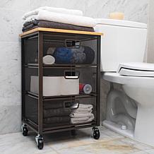 Mind Reader Rolling Storage Cart with 3 Drawers