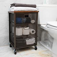 Mind Reader Rolling Storage Cart with 3 Drawers