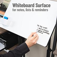 Mind Reader Standing Whiteboard Desk with Adjustable Height