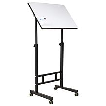 Mind Reader Standing Whiteboard Desk with Adjustable Height