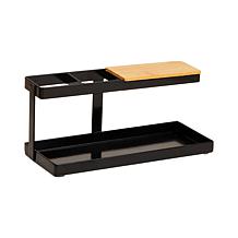 Mind Reader Tower Deskbar Organizer with Wood Platform