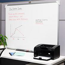 Mind Reader Wall Mount Dry Erase Magnetic Board with Marker Shelf