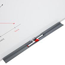 Mind Reader Wall Mount Dry Erase Magnetic Board with Marker Shelf