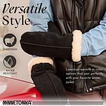 Minnetonka Suede & Sheepskin Mittens