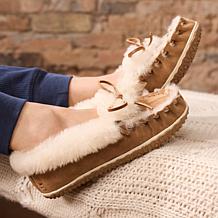 Minnetonka® Ultimate Sheepskin Suede Slipper