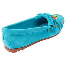 Minnetonka Ziigwan Hand-Beaded Suede Moccasin