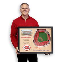 MLB Cincinnati Reds StadiumViews 3D Wall Art- Great American Ball Park