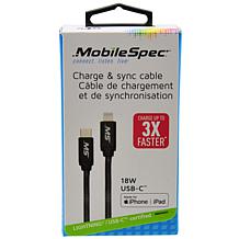 MobileSpec 6 ft. 18W Metal Lightning to USB-C Cable
