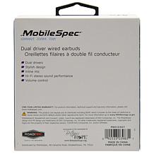 MobileSpec Dual Driver Wired Earbuds, Black
