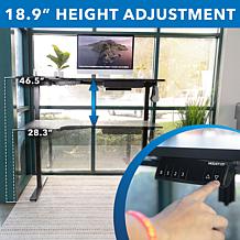 Mount-It! L-Shaped Electric Height Adjustable Sit-Stand Desk