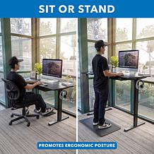 Mount-It! L-Shaped Electric Height Adjustable Sit-Stand Desk