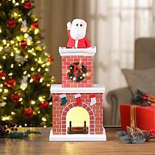 Mr. Christmas 16" Animated Santa in Chimney