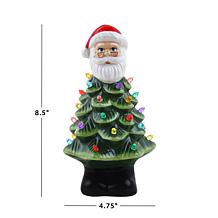 Mr. Christmas 8.5" Nostalgic Ceramic Santa Tree