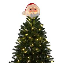 Mr. Christmas LED Blow Mold Santa Tree Topper