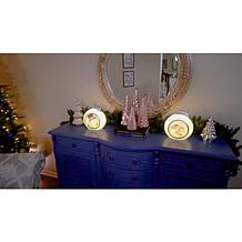 Mr. Christmas Set of 2 12" LED Blow Mold Ornaments