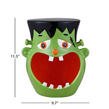 Mr. Halloween 11" Motion Activated Ceramic Jack-O-Lantern Candy Bowl